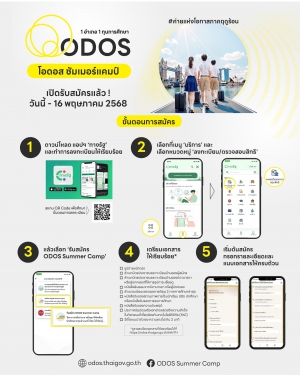 ประชาสัมพันธ์โครงการพัฒนาศักยภาพเยาวชน Outstanding Development Opportunity Scholarship (ODOS)