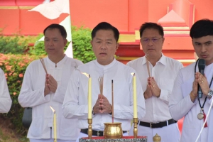 พ่อเมืองพังงา ทำพิธีบวงสรวงและสมโภชศาลหลักเมือง ประจำปี 2567