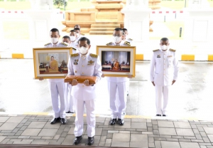 จังหวัดพังงา ร่วมพิธีรับมอบผ้าไตรพระราชทาน โครงการทุนเล่าเรียนหลวงสำหรับพระสงฆ์ไทย ณ ห้องโถงชั้น 1 ศาลากลางจังหวัดพังงา