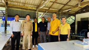 ผู้ว่าราชการจังหวัดพังงา ลงพื้นที่ตรวจเยี่ยมอาคารโรงอาหาร ณ โรงเรียนบ้านบางกัน