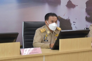 จังหวัดพังงา ประชุมติดตามผลการดำเนินงานหน่วยงานสังกัดกระทรวงมหาดไทย ณ ห้องประชุมภูผา ศาลากลางจังหวัดพังงา