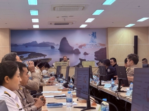 จังหวัดพังงา ประชุมคณะกรรมการรักษาความมั่นคงและความสงบเรียบร้อยระดับจังหวัด และคณะกรรมการศูนย์อำนวยการป้องกันและปราบปรามยาเสพติดจังหวัดพังงา และคณะกรรมการอำนวยการและคณะทำงานขับเคลื่อนการดำเนินงานความมั่นคงตามนโยบายรัฐบาลจังหวัดพังงา