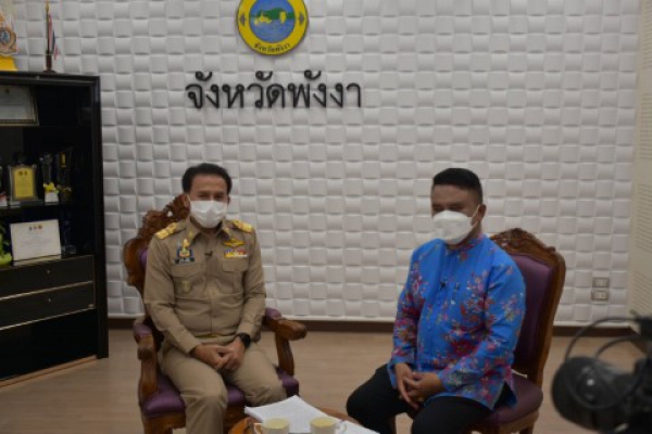 ผู้ว่าราชการจังหวัดพังงา ร่วมบันทึกเทปรายการ &ldquo;แหลงข่าวชาวใต้&rdquo; ณ ศาลากลางจังหวัดพังงา
