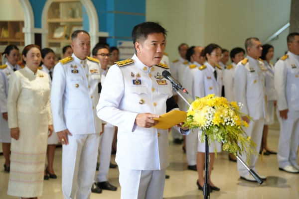 ผู้ว่าฯ พังงา นำข้าราชการ วางพวงมาลาถวายราชสักการะ เนื่องในวันคล้ายวันสวรรคตสมเด็จพระนเรศวรมหาราช 25 เมษายน 2569