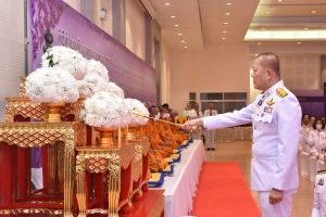 ผู้ว่าฯพังงา นำข้าราชการและพสกนิกรทุกหมู่เหล่า ร่วมทำบุญตักบาตรถวายพระราชกุศล เนื่องในวันเฉลิมพระชนมพรรษาสมเด็จพระนางเจ้าฯ พระบรมราชินี 3 มิถุนายน 2567