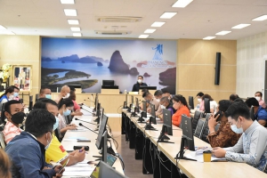 จังหวัดพังงา ประชุมโครงการฝึกซ้อมแผนเตรียมความพร้อมรับมืออุบัติภัยทางทะเล