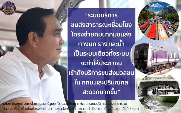 ่ประชาสัมพันธ์ผลการดำเนินงานสำคัญของภาครัฐ ประจำวันที่ 22 ตุลาคม 2561
