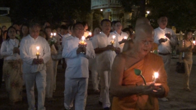 พุทธศาสนิกชนจังหวัดพังงา ร่วมพิธีสวดมนต์ถวายพระพรชัยมงคลแด่ สมเด็จพระเจ้าอยู่หัวมหาวชิราลงกรณ บดินทรเทพยวรางกูร