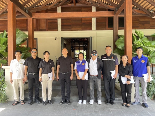 รองผู้ว่าฯ พังงา ลงตรวจสถานประกอบธุรกิจโรงแรมในพื้นที่อำเภอตะกั่วป่า