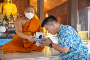 ผู้ว่าฯพังงา เยี่ยมชมวัดสุวรรณาวาส (วัดแร่) และสวนทุเรียนตัวอย่าง ในพื้นที่ตำบลบางทอง อ.ท้ายเหมือง
