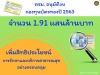 ประชาสัมพันธ์ผลการดำเนินงานสำคัญของภาครัฐ ประจำวันที่ 1 มีนาคม 2562