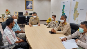 จังหวัดพังงา เร่งรัดผู้รับจ้างโครงการก่อสร้างคูระบายน้ำ คสล. ถนนเทศบาลบำรุง ณ ศาลากลางจังหวัดพังงา