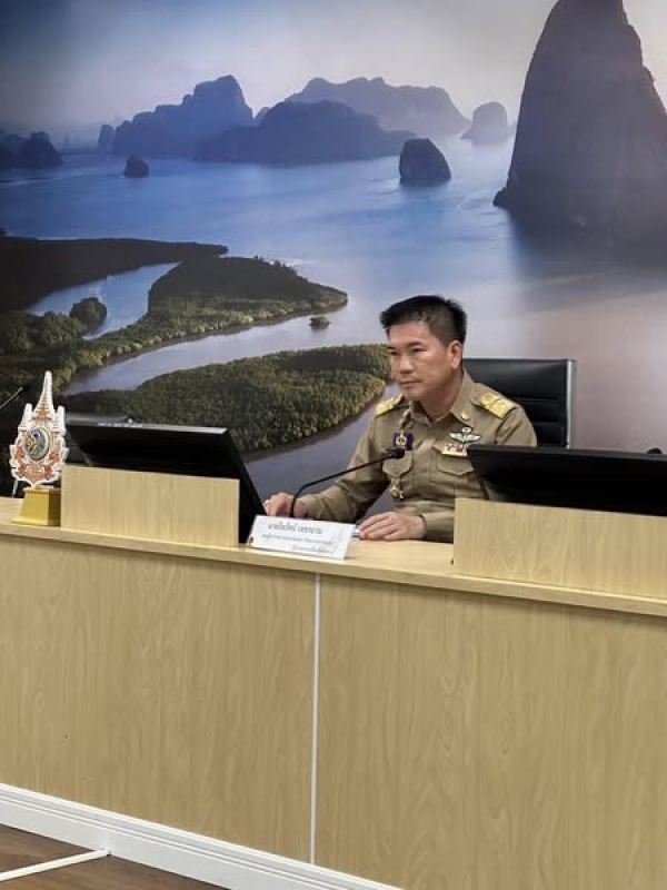 จังหวัดพังงา ร่วมพิธีเปิดศูนย์อำนวยการป้องกันและลดอุบัติเหตุทางถนนช่วงเทศกาลปีใหม่พ.ศ. 2568